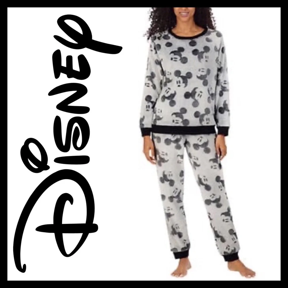 Disney Cozy Fleece Pajama Set Mickey Mouse - Picture 1 of 6